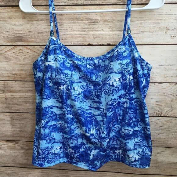 IT FIGURES! TWO PIECE SWIMSUIT IN BLUE PRINT‎ - Picture 5 of 8